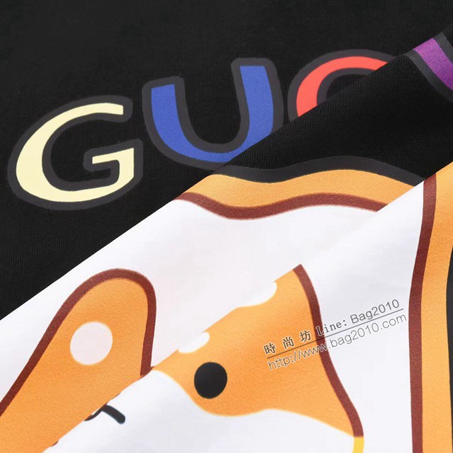Gucci古奇專櫃古馳2023SS新款印花T恤 男女同款 tzy2768